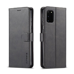 Etui en PU avec support noir pour votre Samsung Galaxy A41 (Global Version)