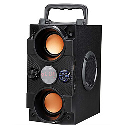 Universal Haut-parleur Bluetooth surround 8D Système de haut-parleurs de fête karaoke portable Subwoofer sans fil Support USB/TF Card/AUX/FM | Haut-parleur portable (noir)