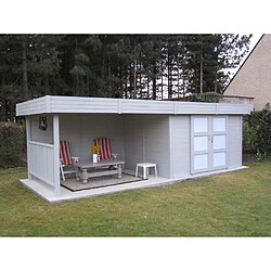 Solid Abri jardin bois Arhus - 19.90 m² - 7 x 2.84 x 1.85 m - 28 mm