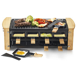 Appareil à raclette 8 personnes 1200w + grill - kcwood.8rp - KITCHEN CHEF