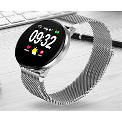 Avis YP Select 1.22 pouces Écran couleur Pression artérielle Moniteur de fréquence cardiaque Sport Bluetooth Smart Montre-bracelet Argenté