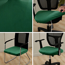 Housse Velours Stretch Pour Housse De Siège De Protecteur De Chaise De Bureau Vert