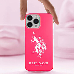 Avis Us Polo U.S Polo Coque pour iPhone 13 Pro Big Horse Antichoc Bords Surélevés Rose