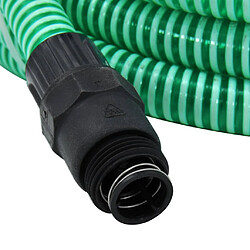 Acheter vidaXL Tuyau d'aspiration avec raccords en PVC vert 1" 4 m PVC