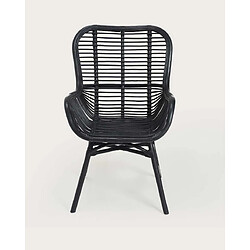 Avis UNIQKA Sapporo - Chaise en rotin noir