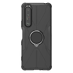 Coque en TPU anti-chute avec béquille pour votre Sony Xperia 1 III 5G - noir