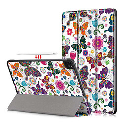 Etui en PU Impression de motifs avec support tri-pliure papillon pour votre Apple iPad Pro 11 pouces (2021)/(2020)/(2018)/Air (2020)