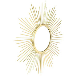 Avis The Home Deco Factory Miroir forme Soleil en métal 19.5 cm.