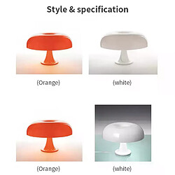 Acheter RedMiter Lampe de table LED en forme de champignon de styliste italien, éclairage décoratif moderne et simple pour chambre à coucher, hôtel, chevet, salon