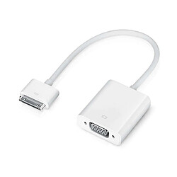 GUPBOO Adaptateur TV VGA 30 broches Apple iPhone 4 4S iPad 2 3,JL2212