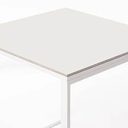 Ds Meubles Table Smart 75x75 WH Frost NG pas cher