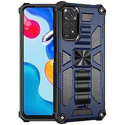 Coque en TPU anti-griffes, anti-choc avec béquille, bleu pour votre Xiaomi Redmi Note 11S 4G/Note 11 4G (Qualcomm)