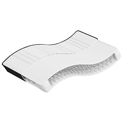 vidaXL Matelas à ressorts bonnell moyen 100x200 cm