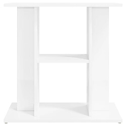 Avis vidaXL Support d'aquarium blanc brillant 60x30x60 cm bois d'ingénierie