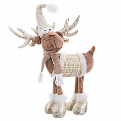 BigBuy Home Figurine Naturel Cerf 35 x 20 x 61 cm