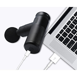 MINI USB Massage Pistolet Muscle Relaxation Matériel de massage Membrane Col Membrane Pistolet Transembrane Grab Instrument Fascia Gun-8 # -Black