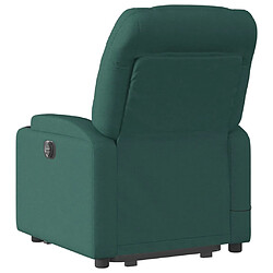 Acheter vidaXL Fauteuil inclinable de massage Vert foncé Tissu