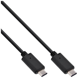 Câble InLine® USB 3.1, type C mâle / mâle, noir, 2 m