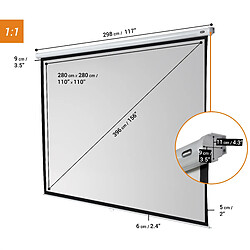 Ecran de projection celexon Manuel Economy 280 x 280 cm