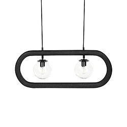 Beliani Lampe suspension AYENSU Noir