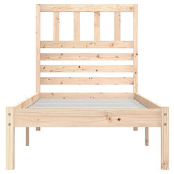 Avis vidaXL Cadre de lit sans matelas 90x190 cm bois de pin massif