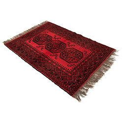 Vidal Tapis de laine 155x106 rouge Afghan pas cher