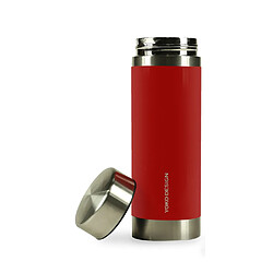 Yoko Design Théière nomade isotherme 2 filtres amovibles Liber'TEA 350 ml - Rouge et Inox 