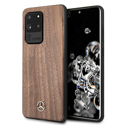 mercedes mehcs69vwolb s20 ultra g988 hard coque brazowy/marron wood line walnut