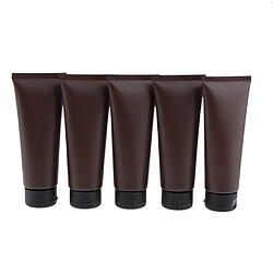 5x 100ml Flacon de Voyage Tube Vide Bouteille en Silicone Contenant Cosmetique Vide Contenant Avion pour Crème Shampooing Lotion Gel Douche