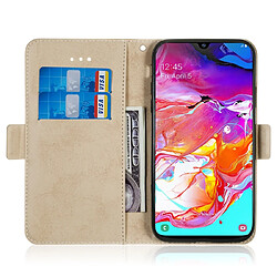 Acheter Wewoo Housse Coque Pour Galaxy A70 Retro Etui en cuir PU avec rabat horizontal et porte-cartes Or