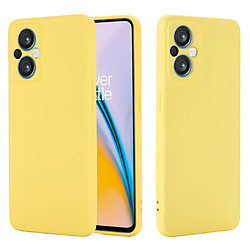 Coque en silicone anti-scratch avec sangle, jaune pour votre OnePlus Nord N20 5G