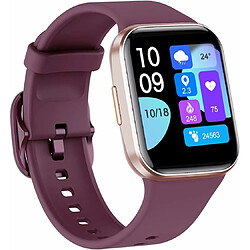 Vendos85 Montre Connectée Femme, 1.7" avec Moniteur de Fréquence Cardiaque/Tension violet