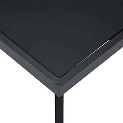 Acheter Maison Chic Table à manger | Table de salle à manger Noir 180x90x75 cm Verre trempé -GKD23977