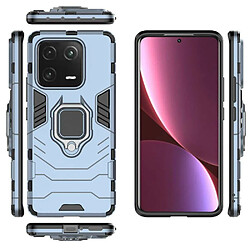 Htdmobiles Coque pour Xiaomi 13 Pro 5G - housse etui rigide anti choc + verre trempe - BLEU FONCE