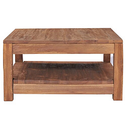 vidaXL Table basse 68x67x35 cm Bois de teck solide