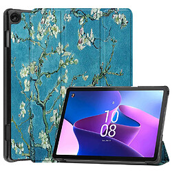 Etui en PU fonction d'éveil/veille automatique avec support pour votre Lenovo Tab M10 (Gen 3) - Fleur d'abricotier