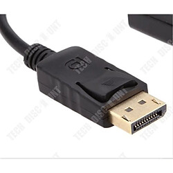 Tech Discount TD® Câble adaptateur DP vers VGA - 1080p DP DisplayPort Mâle vers VGA Femelle Convert - connectique VGA male femelle