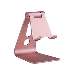 Support De Téléphone Pliable En Alliage D'aluminium Support De Support De Téléphone Portable Pour IPad IPhone Or Rose