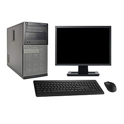 PC Tour Dell 390 MT Ecran 19" i7-2600 RAM 16Go Disque 1To HDMI Windows 10 Wifi - Occasion