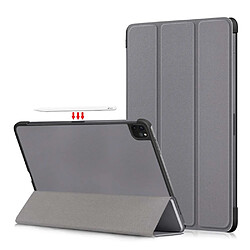 Etui en PU avec support tri-pliure gris pour votre Apple iPad Pro 11 pouces (2021)/(2020)/(2018)/Air (2020)