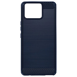 Avizar Coque pour Asus Zenfone 11 Ultra Souple Effet Carbone et Brossé Bleu Nuit