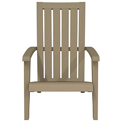 Avis vidaXL Chaises de jardin Adirondack lot de 2 marron clair PP