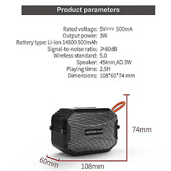 Avis Universal Mini-haut-parleur Bluetooth en extérieur haut-haut-haut-parleur Portable Verspeaker FM | haut-parleurs portables (noir)