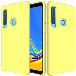 Wewoo Coque Étui de protection en silicone liquide couleur unie anti-gouttes pour Samsung Galaxy A9 (2018) / A9s (jaune)