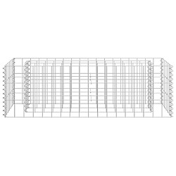 Avis vidaXL Lit surélevé à gabion Acier galvanisé 90x30x30 cm