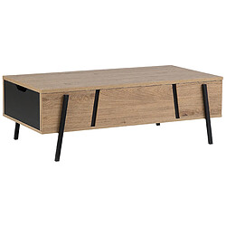 Beliani Table basse Panneau de particules Bois clair BLACKPOOL