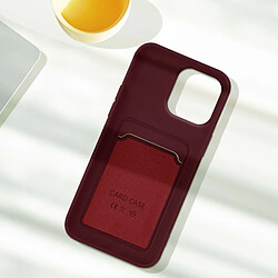 Acheter Avizar Coque iPhone 14 Pro Max Silicone Souple Porte-carte violet