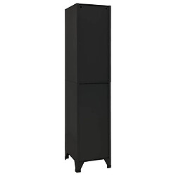 Acheter vidaXL Armoire à casiers Noir 38x45x180 cm Acier