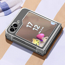 Avizar Coque pour Samsung Galaxy Z Flip 6 Protection Rigide Design Fin Léger Transparent pas cher