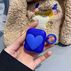 GUPBOO Airpods Coque Housse Étui Protecteur Compatible pour AirPods Pro-Ins Klein fille d'amour bleue